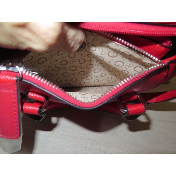 Guess SE801676 Women's Red Karlan Mini Crossbody Bag Purse Satchel - Picture 13 of 13